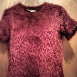 Zara cute top dark-red